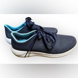 Crocs Womens LiteRide Pacer Navy Blue Shoes Sneakers Size 9